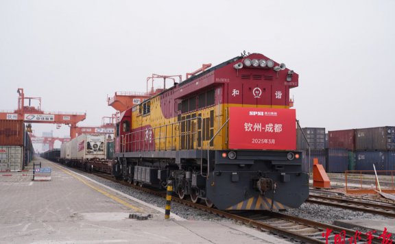 陆海新通道综合冷链物流钦州港基地开园